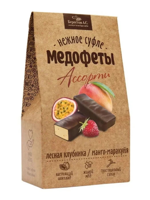  Берестов Медофеты Манго маракуйя и клубникой,150г    в Новочеркасске